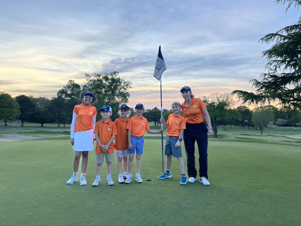 Coach Ana with PGA Jr. League team